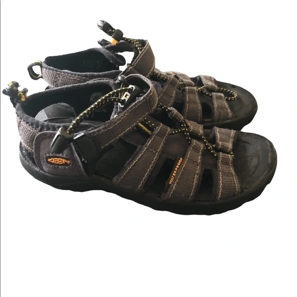 Keen Kids Open Toe Waterproof Outdoor Hiking/Swim Sandal Black Size 12 Unisex